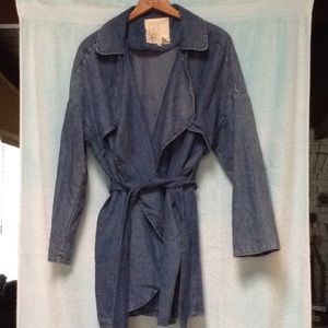 Faux Jean Light Weight Jacket